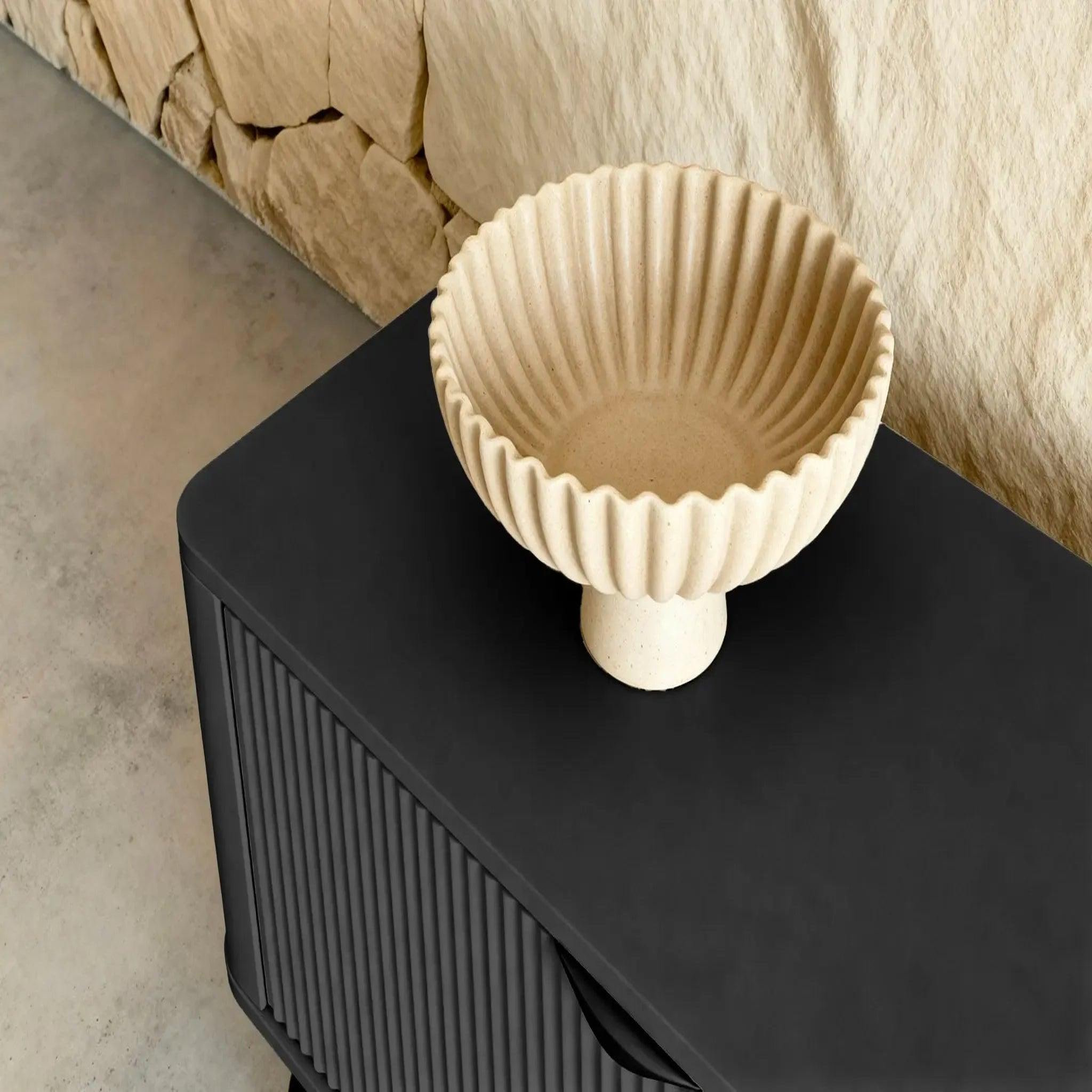Voir la diapositive 4 : CASANOVA PARIS Joudy mini - mini meuble tv 163cmeffet rainuré
