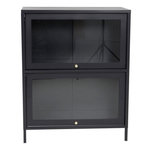 Paris Prix Vitrine 2 Portes  Bakal  100cm Noir