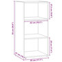 Voir la diapositive 6 : VIDAXL Buffet chene marron 45x41x93 cm bois d'ingenierie