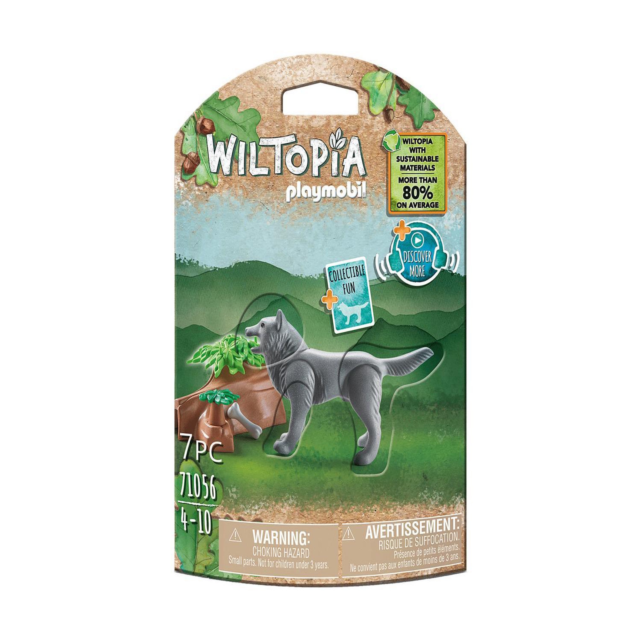 Voir la diapositive 3 : PLAYMOBIL 71056 pochette animaux Loup