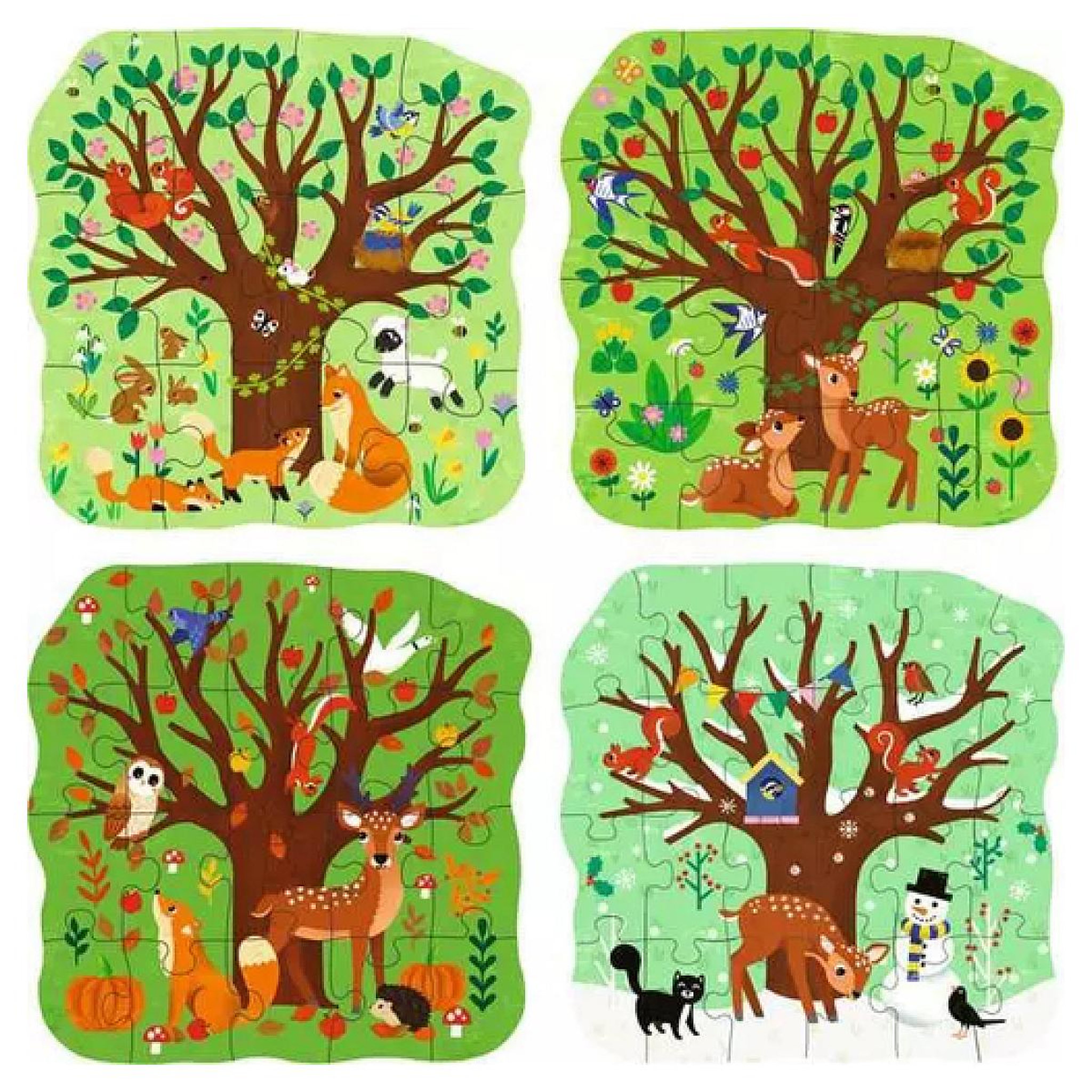 Voir la diapositive 2 : RAVENSBURGER Puzzle Up! Les quatre saisons