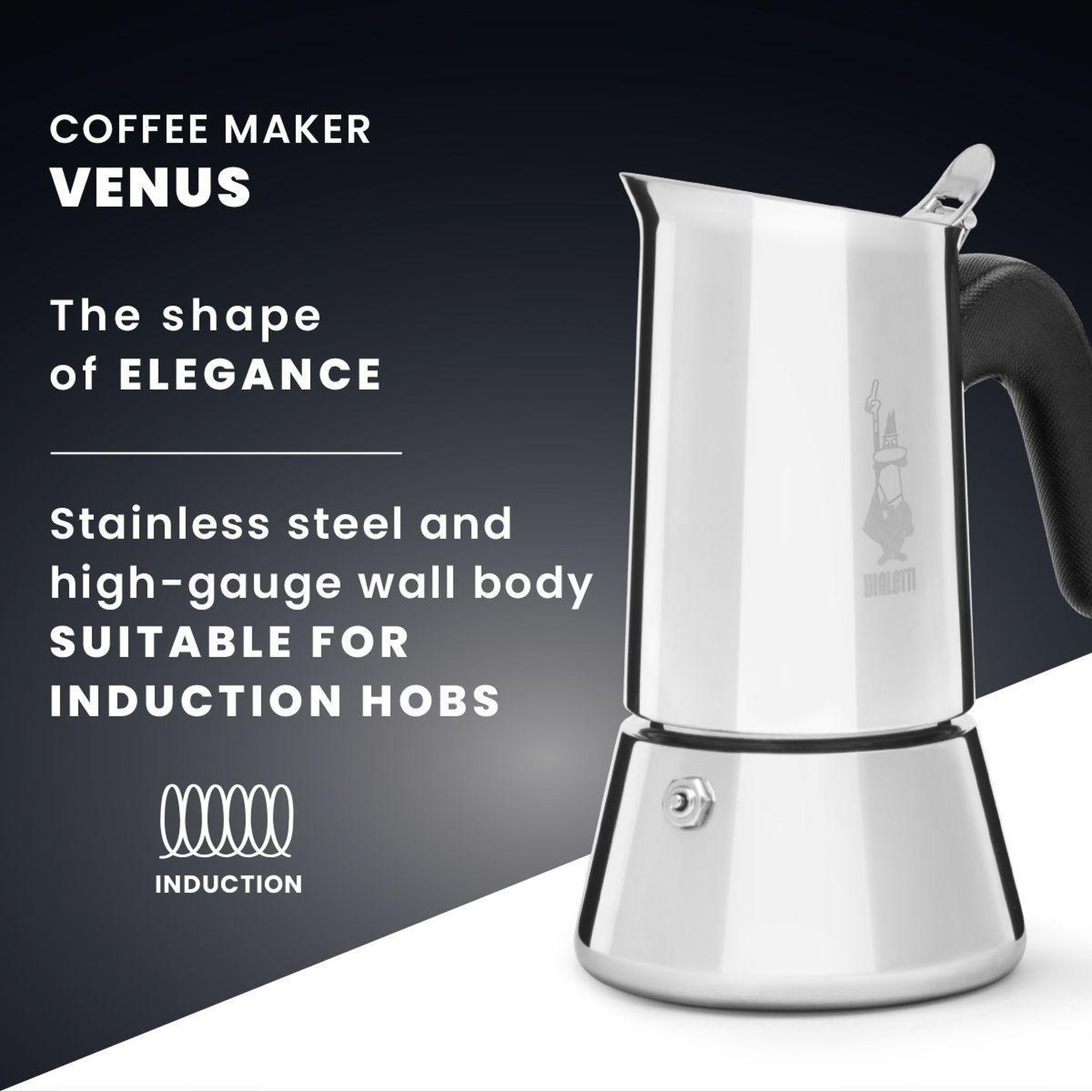 Voir la diapositive 4 : BIALETTI Cafetière italienne venus 6cups + perfetto moka classic 250g