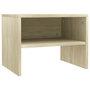 Voir la diapositive 2 : VIDAXL Table de chevet chene sonoma 40x30x30 cm Bois d'ingenierie