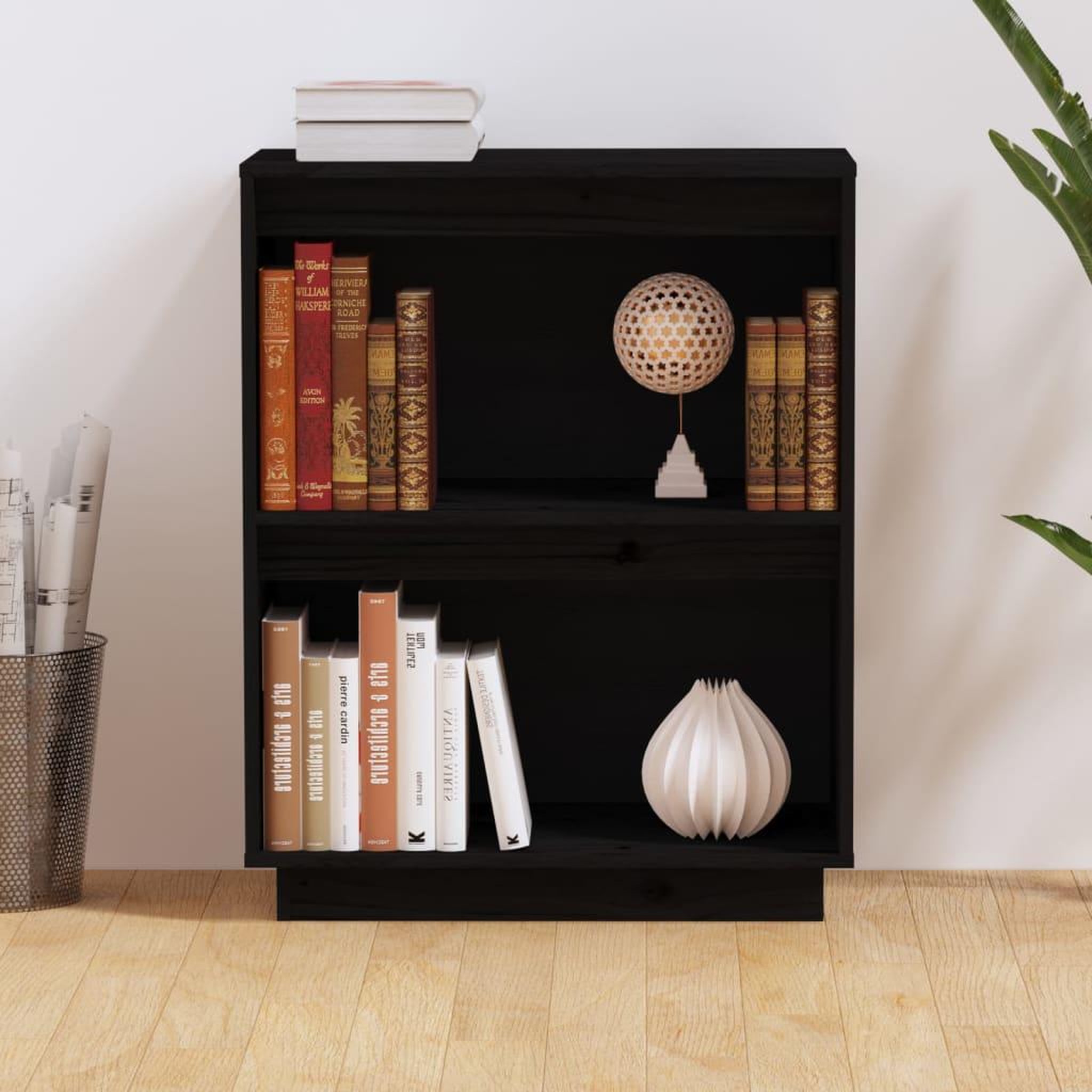 Voir la diapositive 3 : VIDAXL Armoire console Noir 60x34x75 cm Bois de pin solide