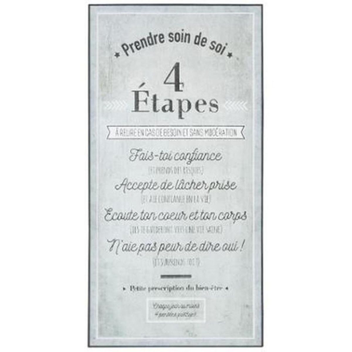 Stick'n Look Sticker Relief  Soin de Soi  32x60cm Gris