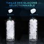 Voir la diapositive 6 : HOMCOM Machine à glaçons - 12Kg en 24H, 9 glaçons en 6-13 minutes - accessoires, nombreuses fonctions - noir