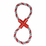 Paris Prix Jouet pour Chien  Corde en Forme de 8  11cm Multicolore