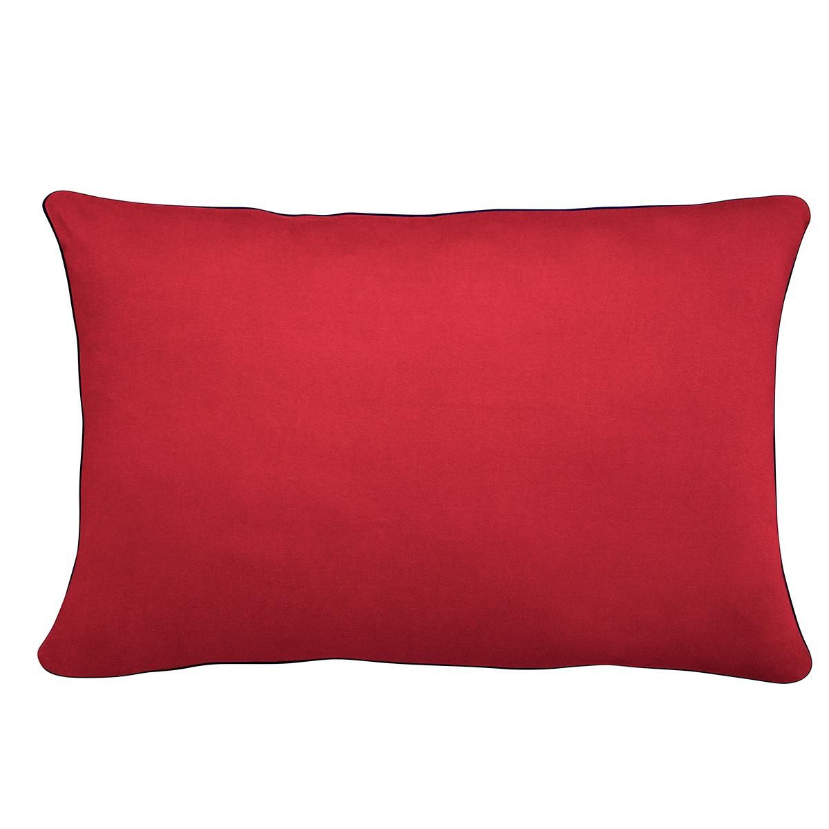 DODO Taie d'oreiller Confort Jersey Coloris Ruby