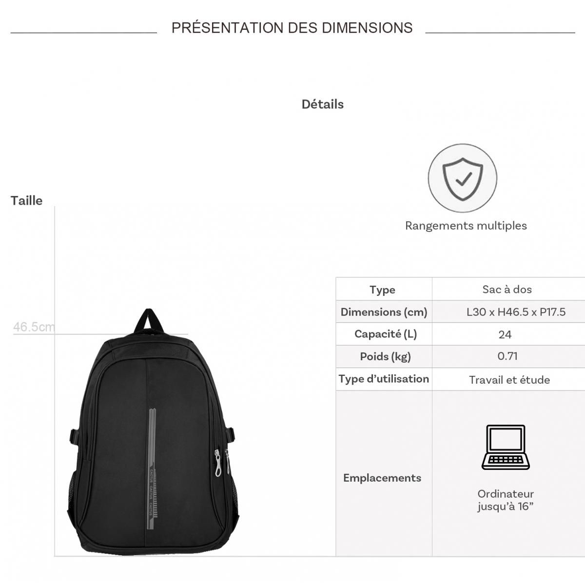 Cactus Sac à dos Porte-Ordinateur 15.6