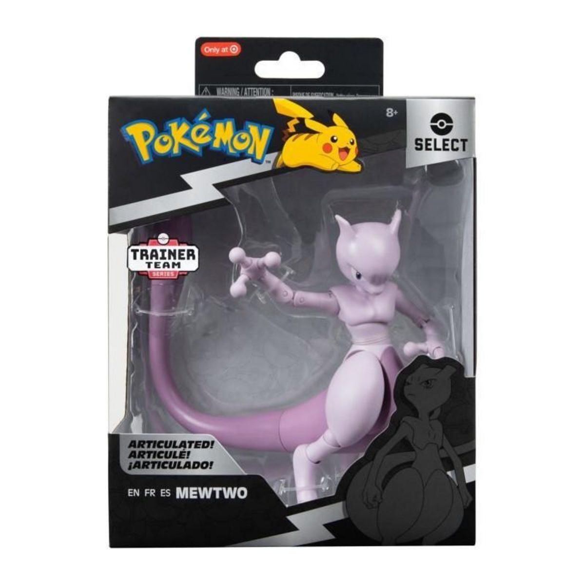 BANDAI Figurine - BANDAI - Pokémon Mewtwo - 12 cm, ultra articulée et tres détaillée