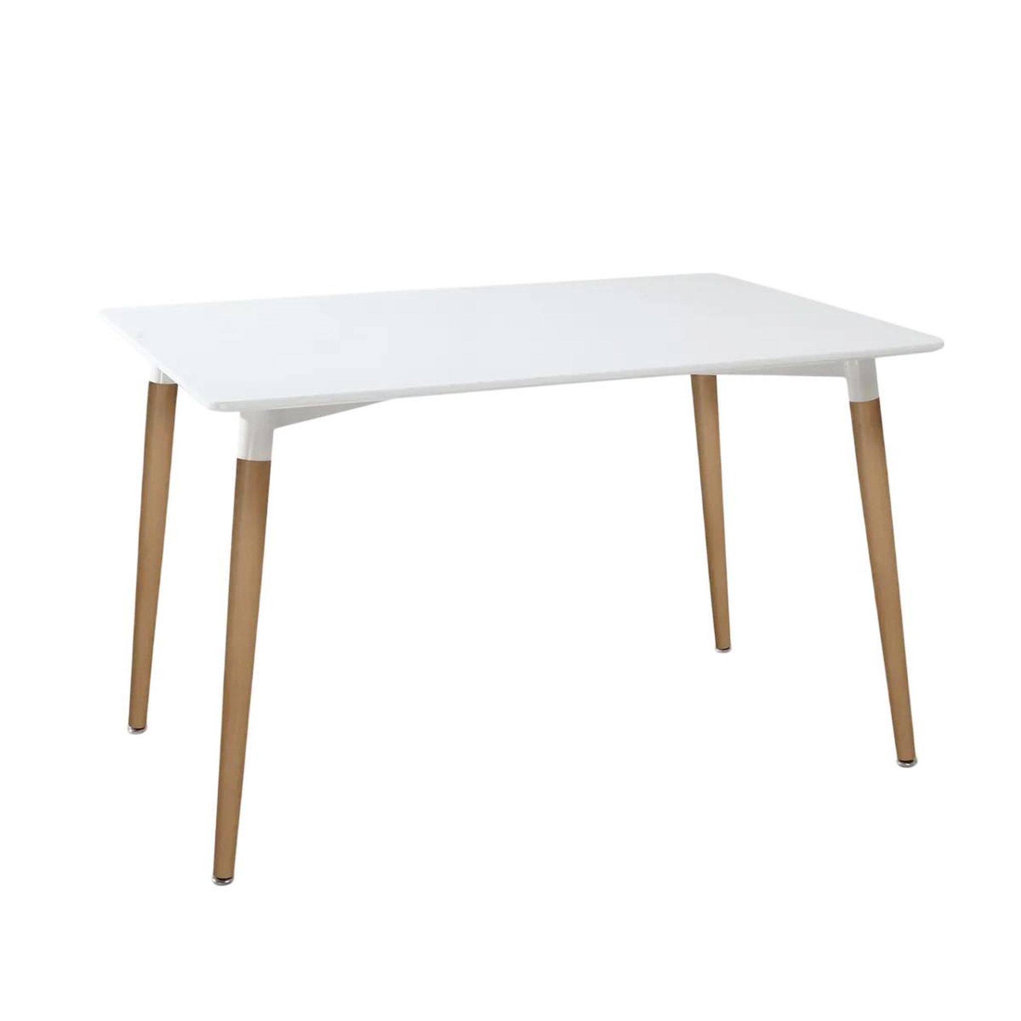 ATMOSPHERA Table à manger design  roka  150cm blanc & naturel