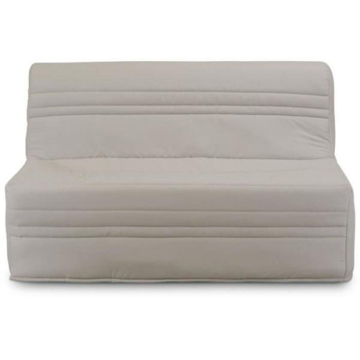 MARKET24 Banquette BZ Joe - Tissu beige - 3 places - L 143 x P 97 cm - Couchage 140 x 190 cm