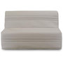 Voir la diapositive 3 : MARKET24 Banquette BZ Joe - Tissu beige - 3 places - L 143 x P 97 cm - Couchage 140 x 190 cm