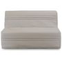 Voir la diapositive 3 : MARKET24 Banquette BZ Joe - Tissu beige - 3 places - L 143 x P 97 cm - Couchage 140 x 190 cm