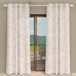 SOLEIL D'OCRE Voile à oeillets 135x250 cm CELIA, par Soleil d'Ocre. Coloris disponibles : Vert, Marron