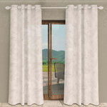 SOLEIL D'OCRE Voile à oeillets 135x250 cm CELIA, par Soleil d'Ocre. Coloris disponibles : Marron