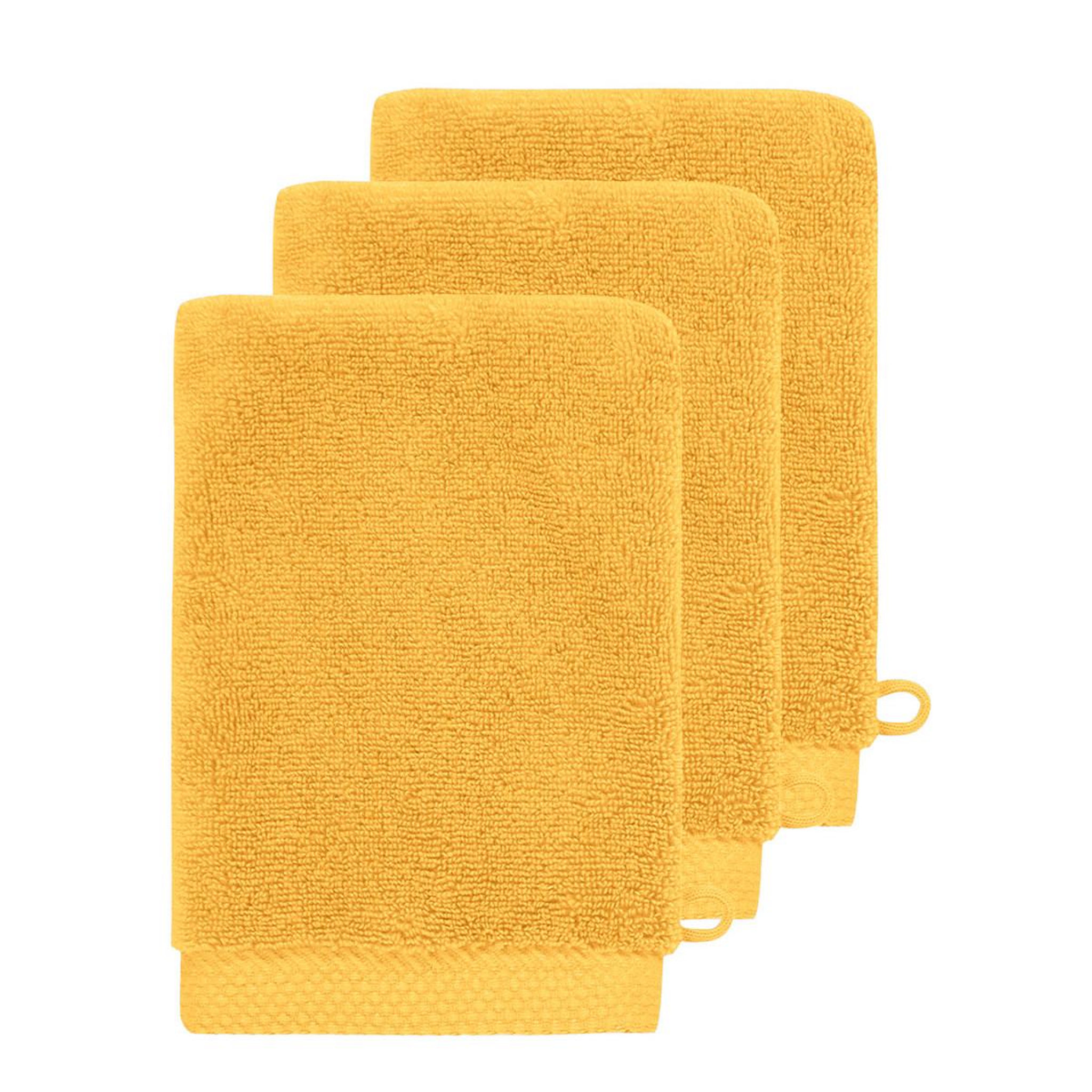 Voir la diapositive 1 : Sensei Maison 3 gants de toilette Zéro Twist 560 g/m² SENSOFT - 16x22 cm