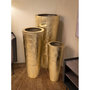 Voir la diapositive 6 : Paris Prix Lot de 3 Vases en Métal  Goldely  114cm Or