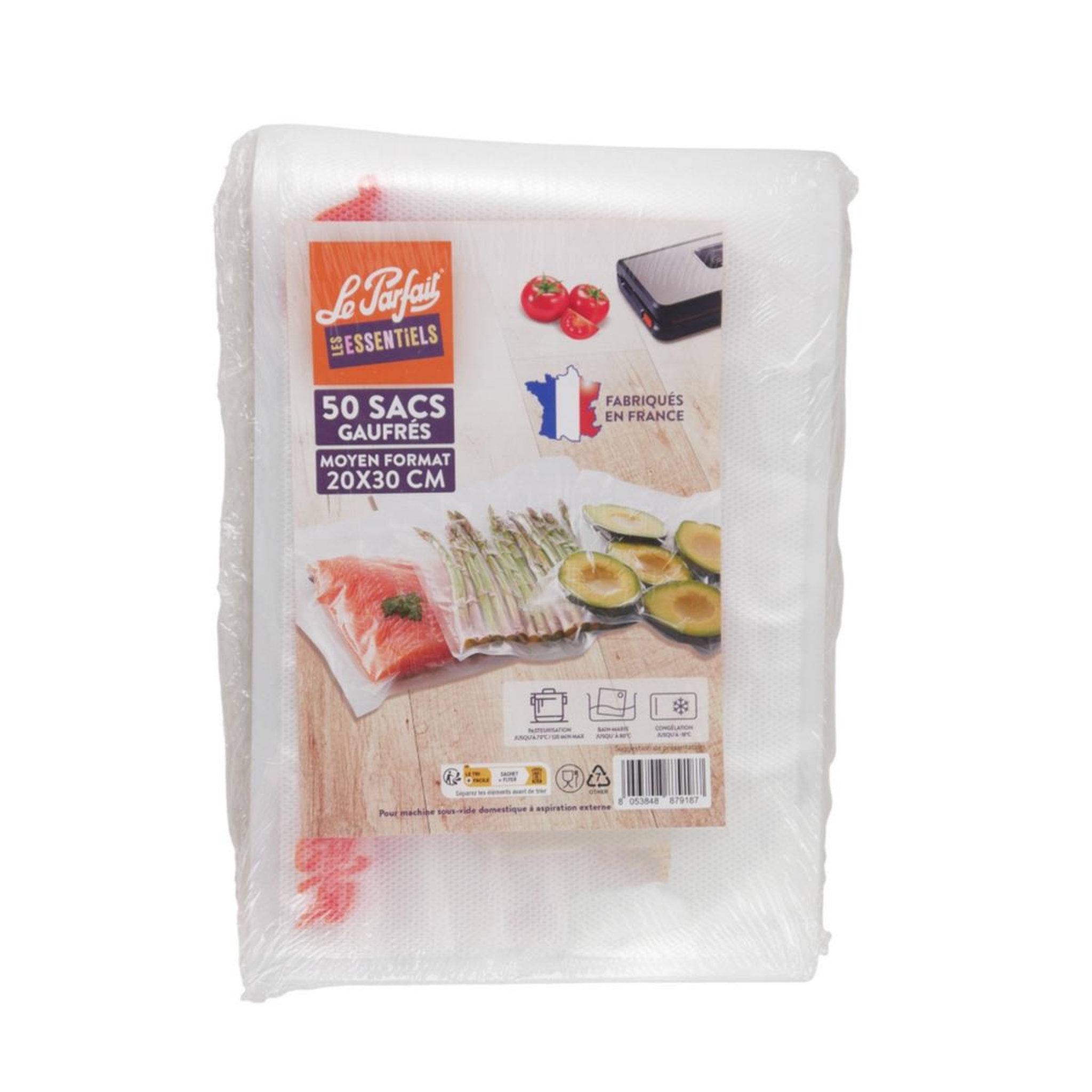 Le parfait Lot de 50 sacs conservation sous-vide 20x30cm - 44290B3