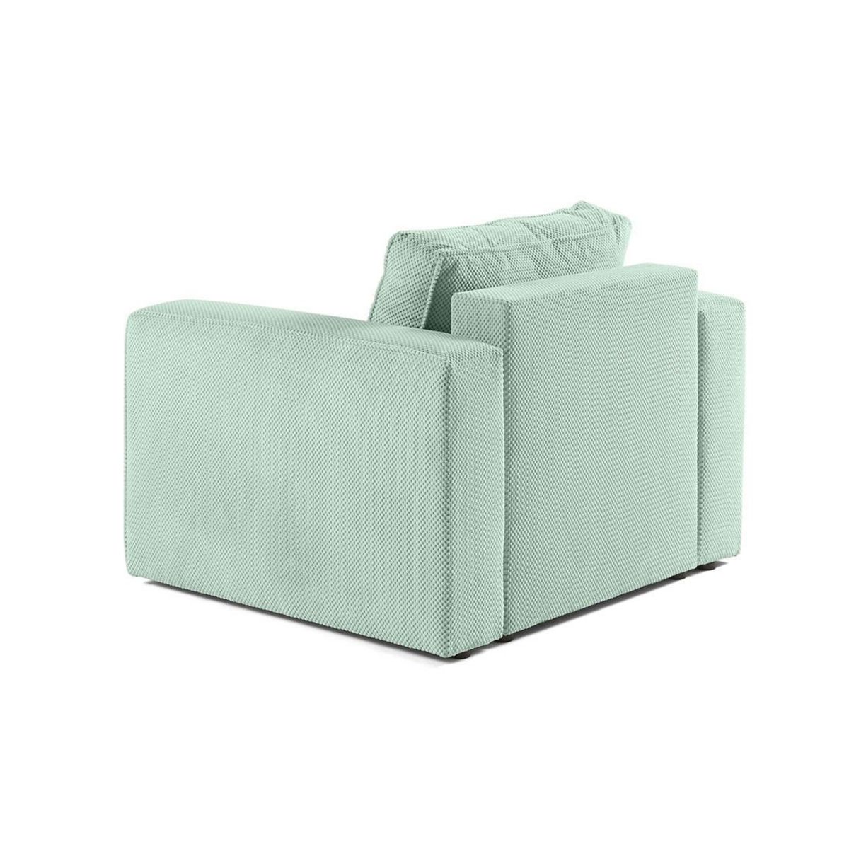 BEST MOBILIER Topaze - fauteuil - en velours texturé