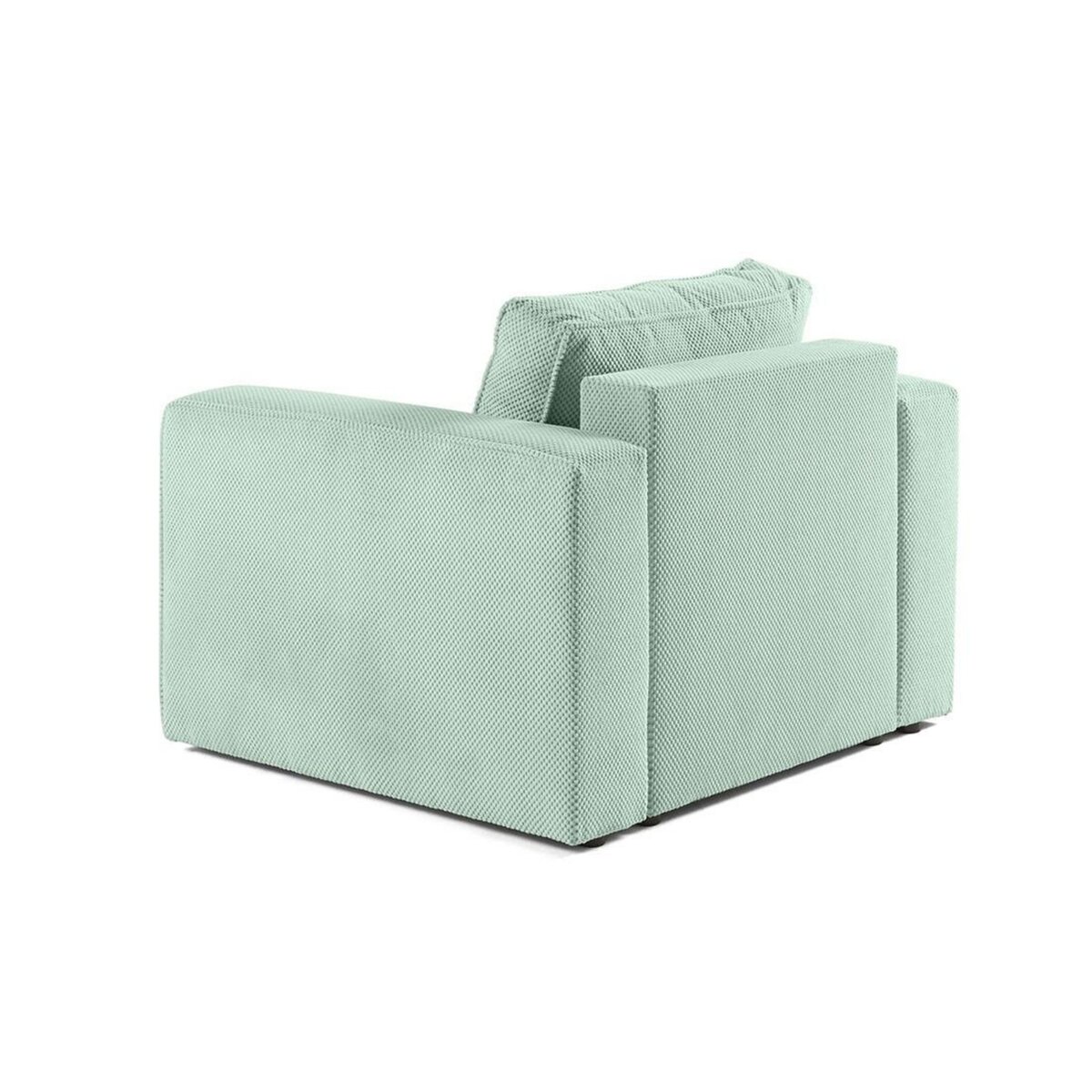 BEST MOBILIER Topaze - fauteuil - en velours texturé