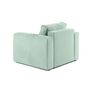 Voir la diapositive 3 : BEST MOBILIER Topaze - fauteuil - en velours texturé