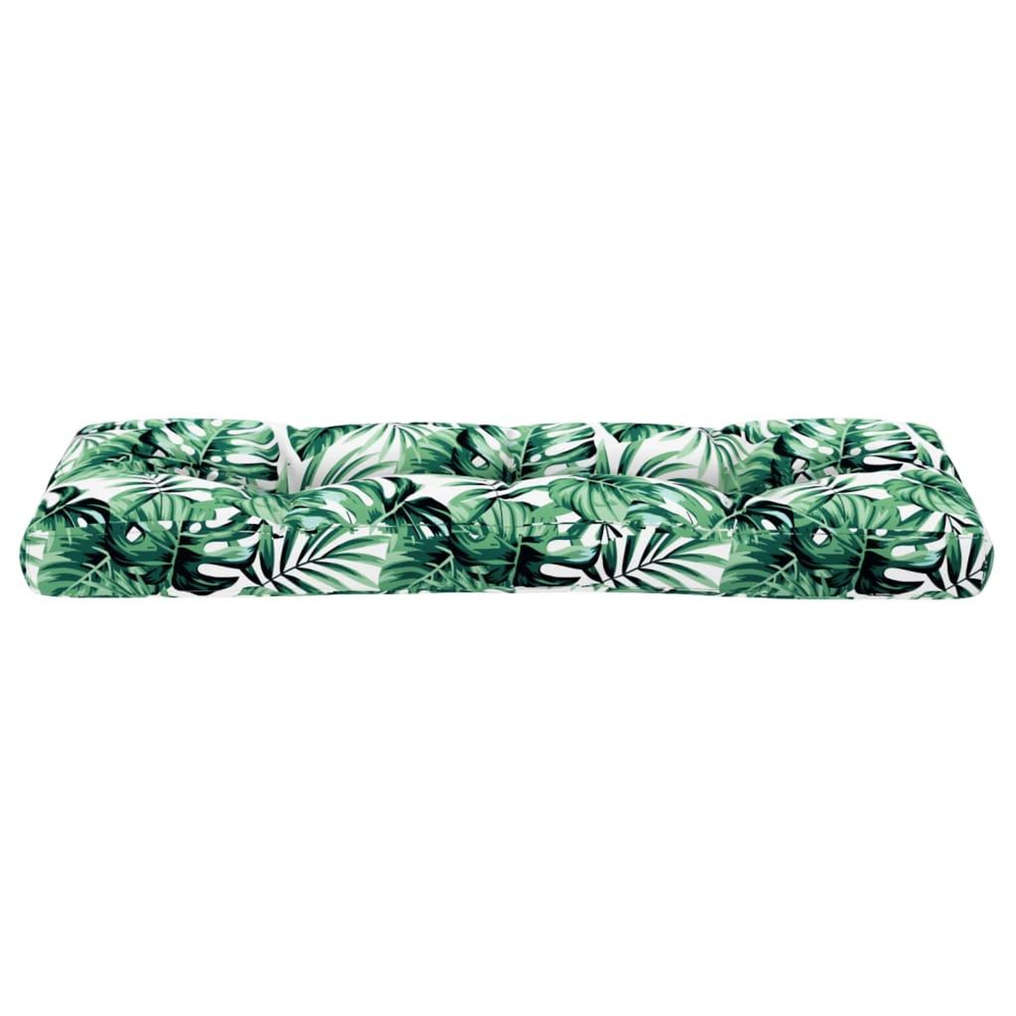 Voir la diapositive 5 : VIDAXL Coussin de palette a motif de feuilles 120x40x12 cm Tissu