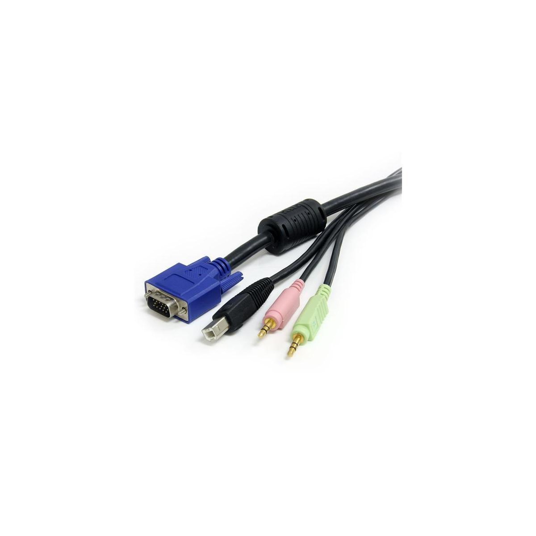 Voir la diapositive 3 : Startech Startech.com câble pour switch kvm vga avec usb et audio et micro - 1.80m