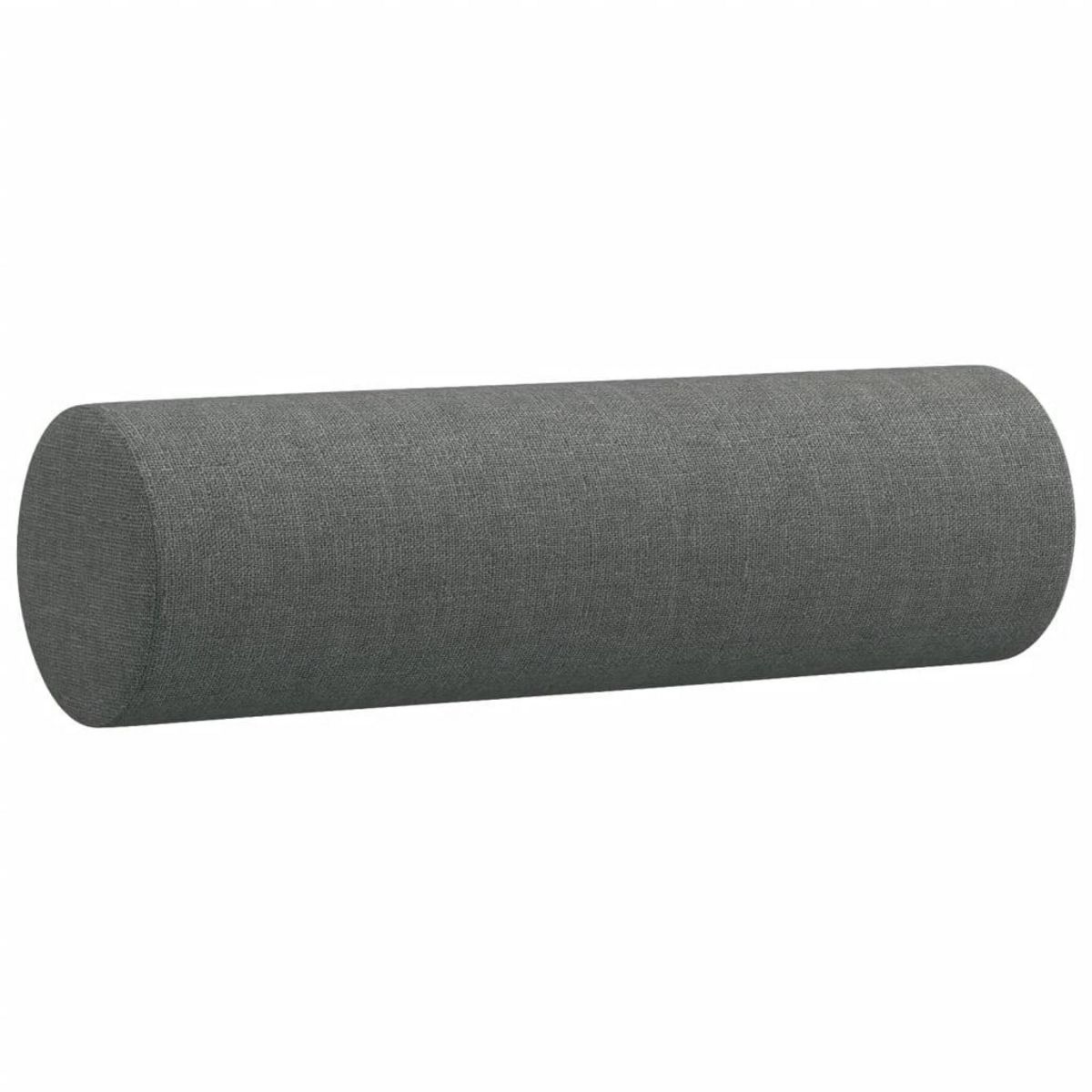 VIDAXL Coussins decoratifs lot de 2 Gris fonce Ø15x50 cm Tissu