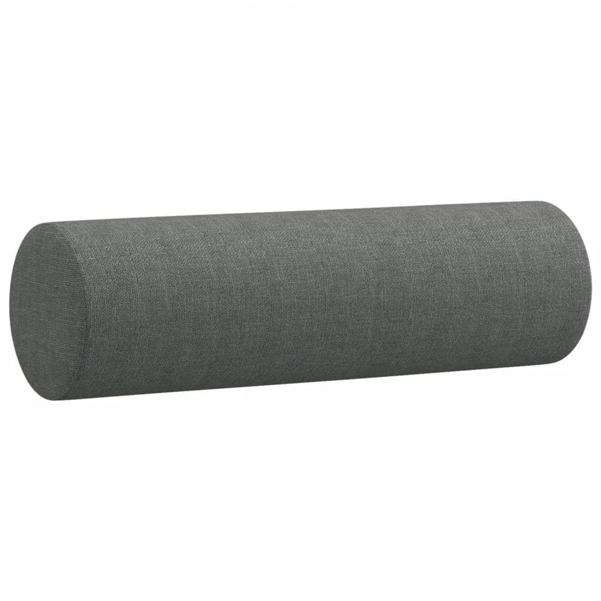 VIDAXL Coussins decoratifs lot de 2 Gris fonce Ø15x50 cm Tissu