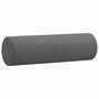 Voir la diapositive 3 : VIDAXL Coussins decoratifs lot de 2 Gris fonce Ø15x50 cm Tissu