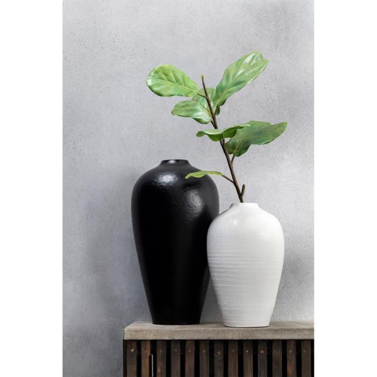 Paris Prix Vase Déco Poterie  Ying  50cm Noir