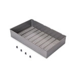 EMUCA SRL Panier métallique pour armoires et dressings Quartz -  640 (M80) -  Acier -  Titane