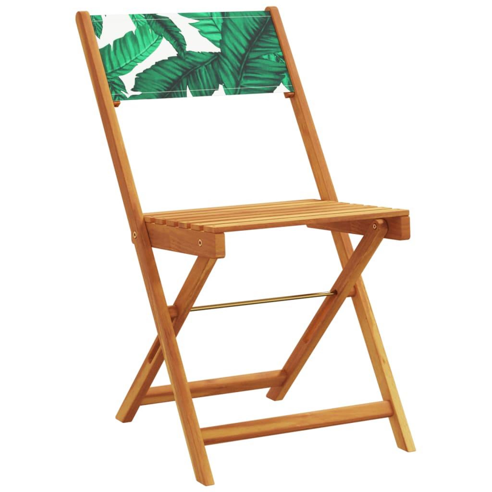Voir la diapositive 3 : VIDAXL Chaises de jardin pliantes lot de 8 vert tissu et bois massif