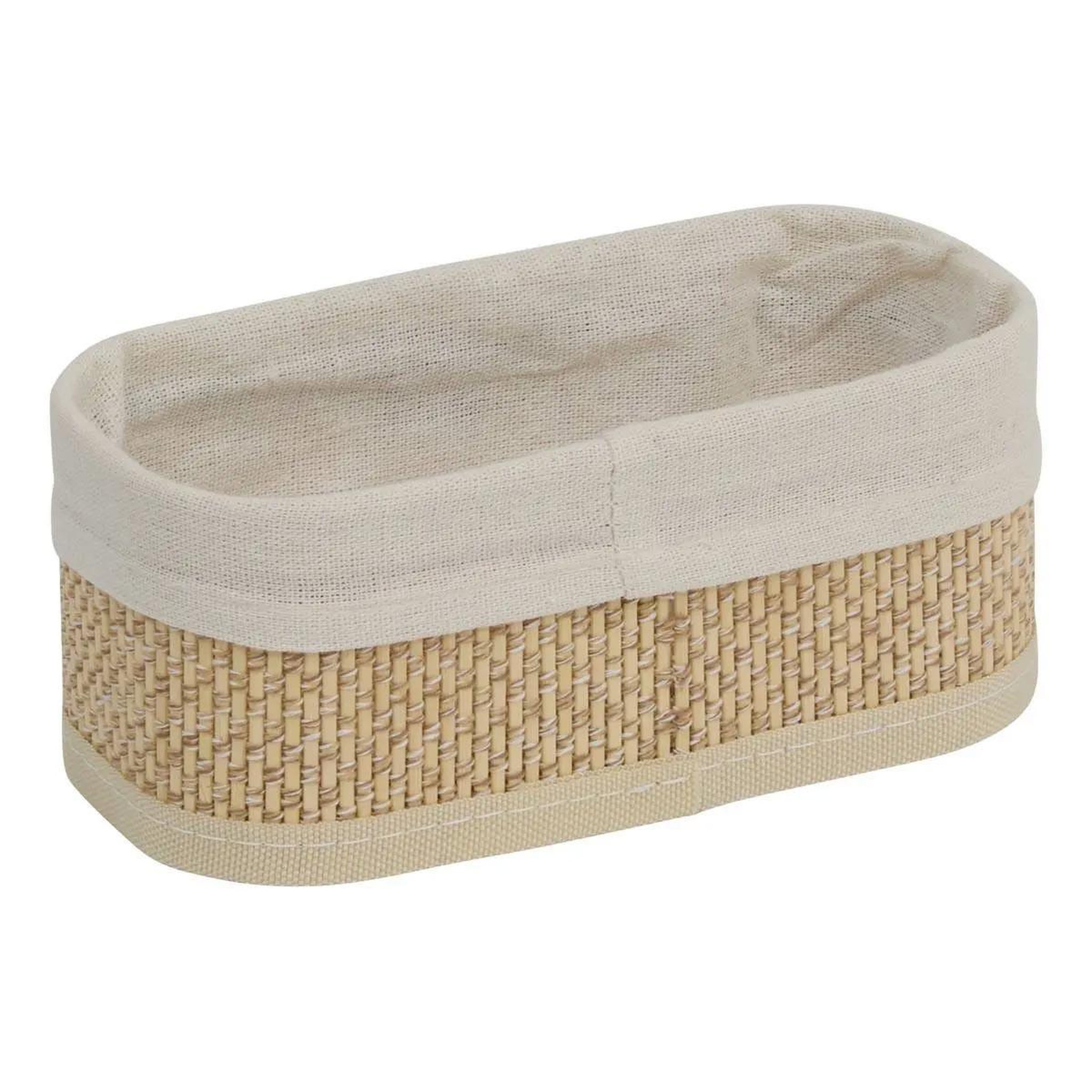 Voir la diapositive 5 : FIVE Lot de 3 paniers en bambou  stemy  31cm beige
