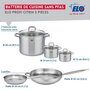 Voir la diapositive 2 : ELO Ensemble de 2 Poêles de cuisson 24 et 32 cm et 3 faitouts 12, 14 et 26 cm Elo Profi Citrin