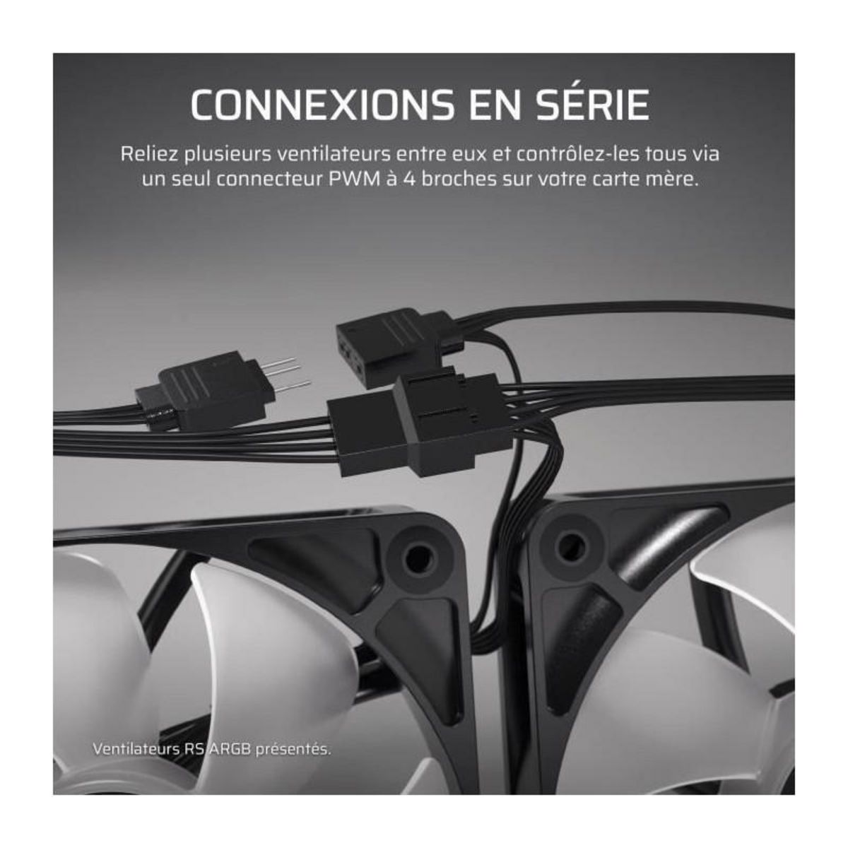 Corsair Pack de 2 ventilateurs PWM 140mm - CORSAIR - RS140