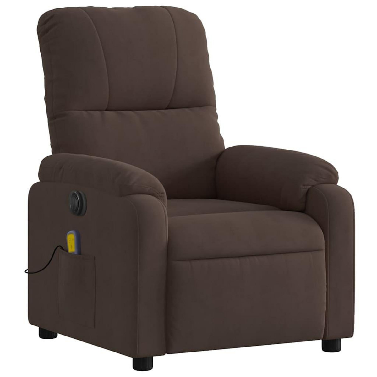 VIDAXL Fauteuil inclinable de massage electrique marron