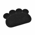 Paris Prix Tapis Repas pour Chien & Chat  Pattes  40cm Noir