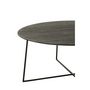 Voir la diapositive 5 : Paris Prix Lot de 2 Tables Basses Gigognes en Teck  Lucille  80cm Noir