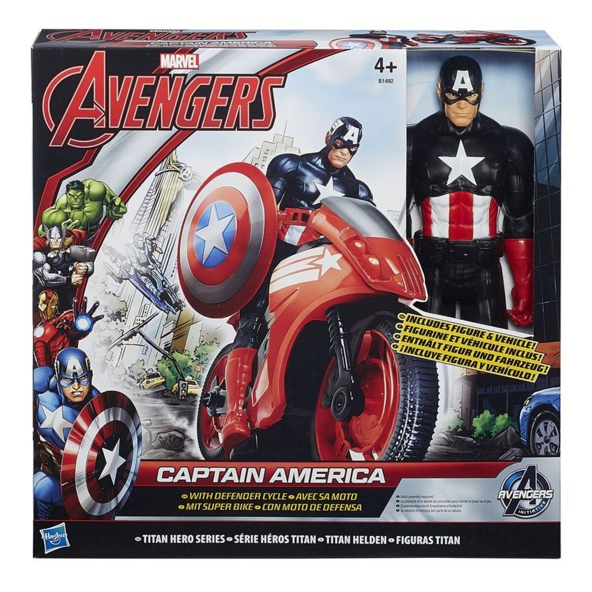 HASBRO Figurine Captain America et sa moto