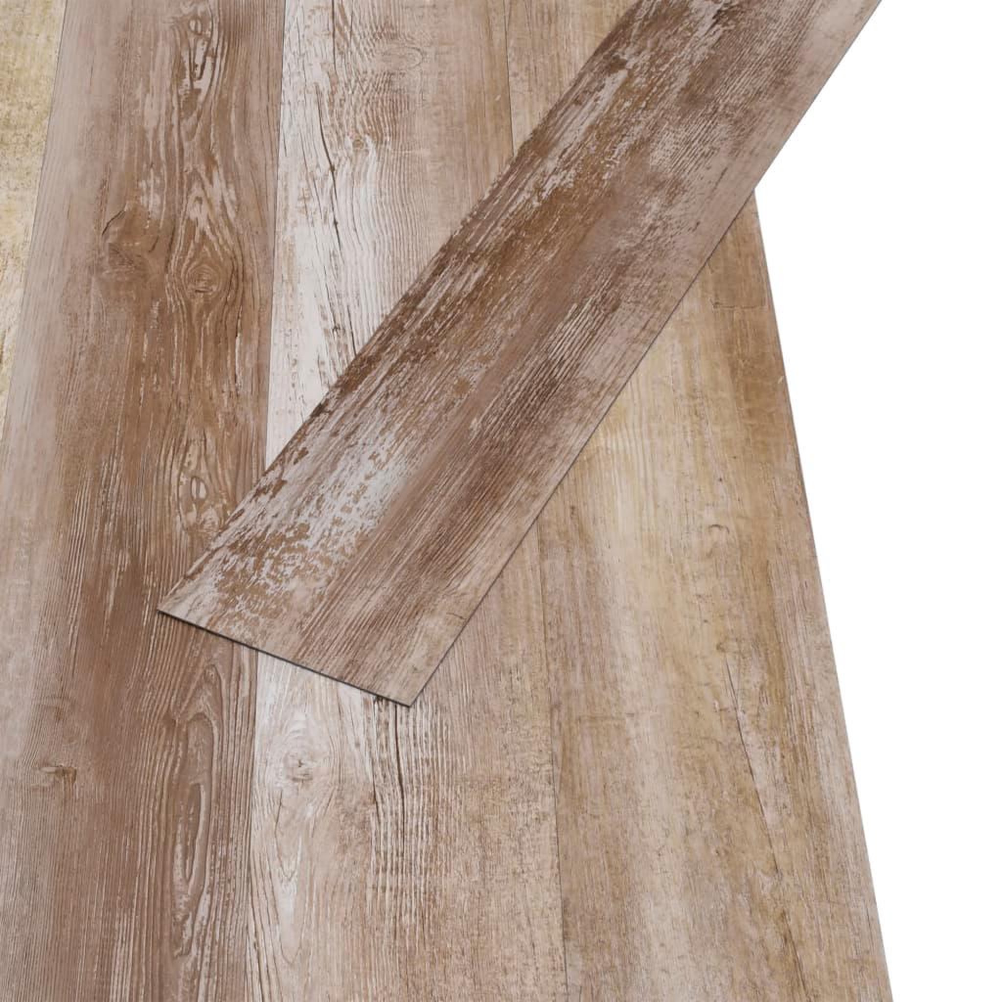 Voir la diapositive 3 : VIDAXL Dalles de plancher PVC 5,02 m^2 2mm autoadhesif delavage de bois