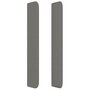 Voir la diapositive 4 : VIDAXL Tete de lit avec oreilles Gris fonce 147x16x118/128 cm Tissu