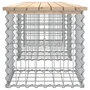 Voir la diapositive 4 : VIDAXL Banc de jardin design de gabion 203x44x42 cm bois massif de pin