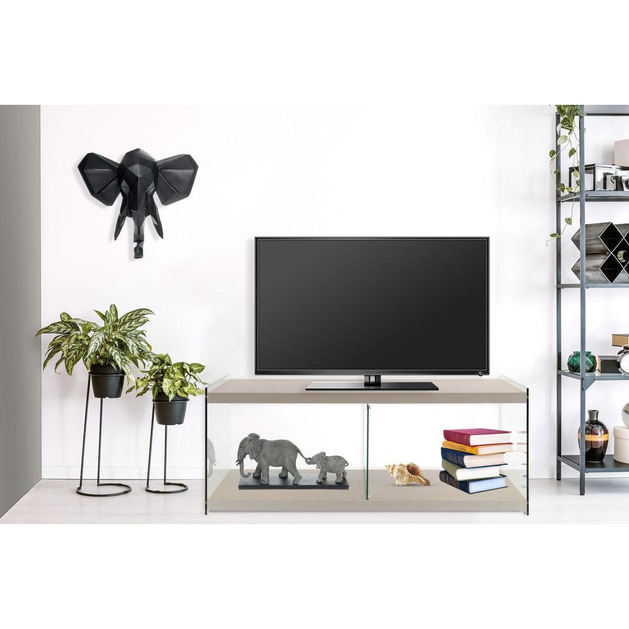 Voir la diapositive 3 : Paris Prix Meuble tv design  elementary  120cm argent