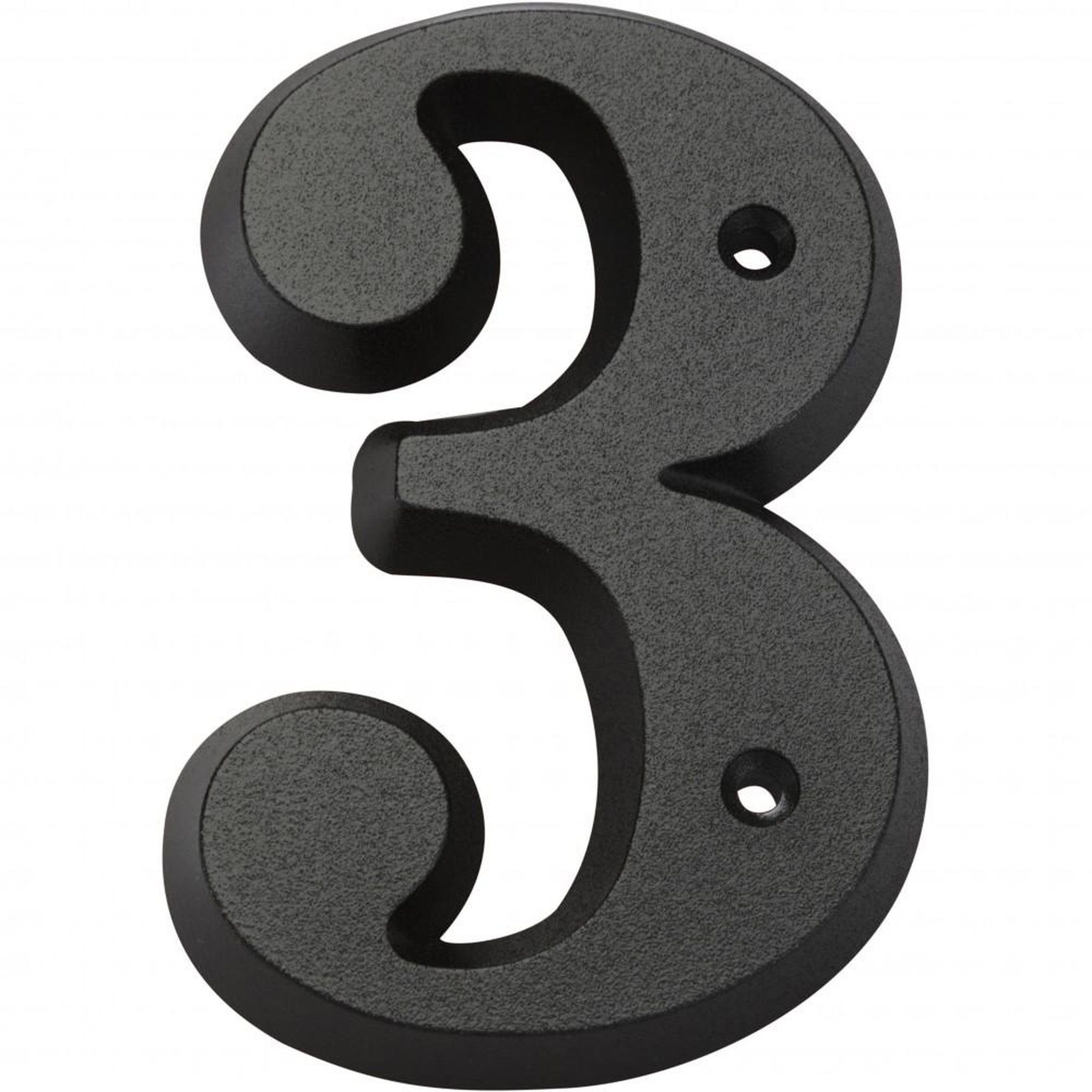 CENTRALE BRICO Chiffre 3 en zamak mat H.8 x l.4.5 cm