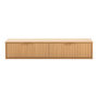 Voir la diapositive 4 : VS VENTA-STOCK Table console flottante Lluvia 2 tiroirs effet Chêne