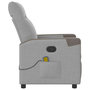 Voir la diapositive 4 : VIDAXL Fauteuil de massage inclinable gris nuage tissu