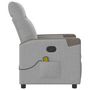 Voir la diapositive 4 : VIDAXL Fauteuil de massage inclinable gris nuage tissu