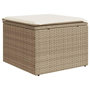 Voir la diapositive 5 : VIDAXL Salon de jardin avec coussins 9 pcs beige resine tressee
